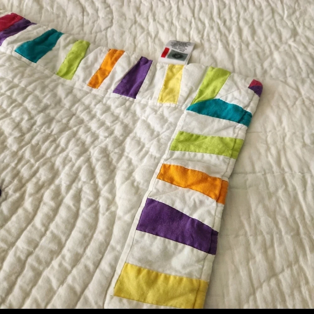 ARIZONA JEAN CO Quilt 2 Shams Floral Queen Colorful Applique